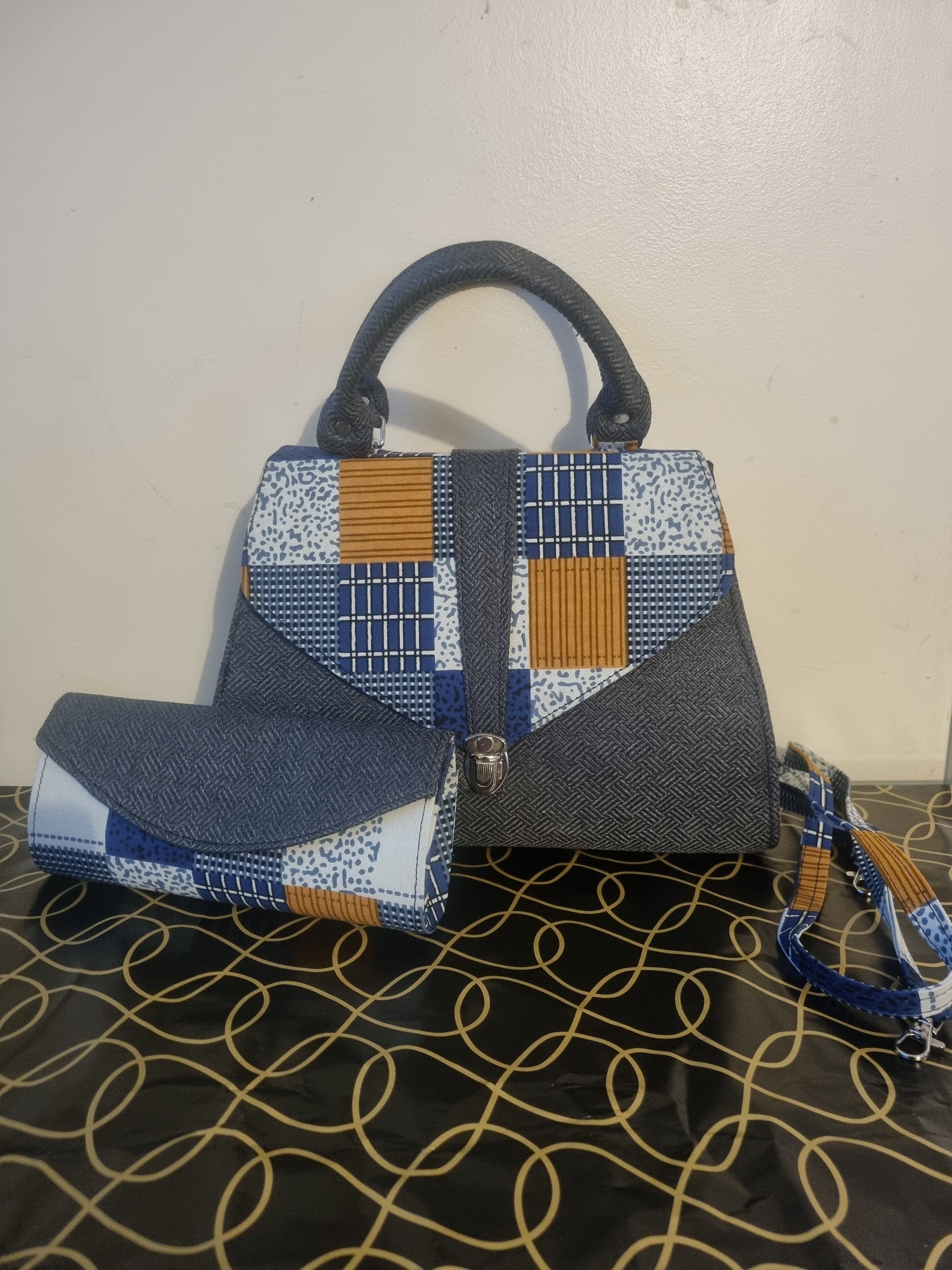 Sac Africain avec mini pochette